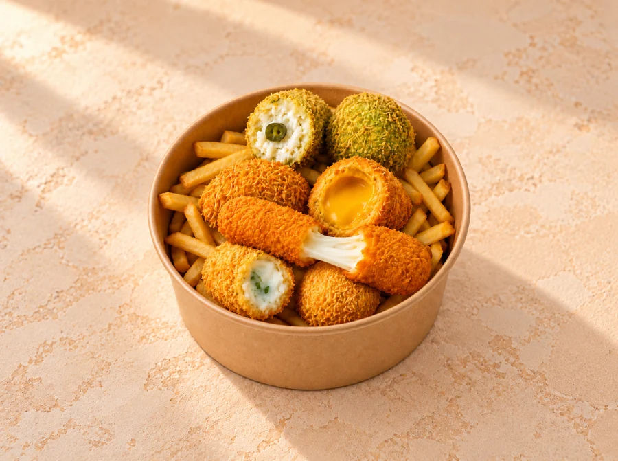 Karışık Kadayıf Topları & Patates Tabağı
