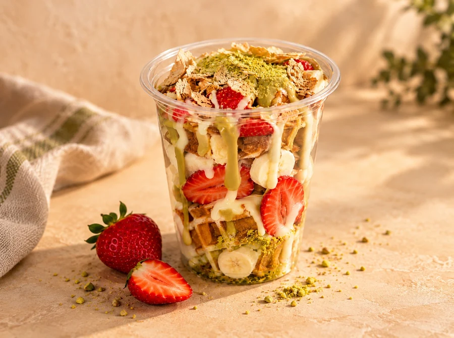 Waffle Fıstık Bahçesi Bardak