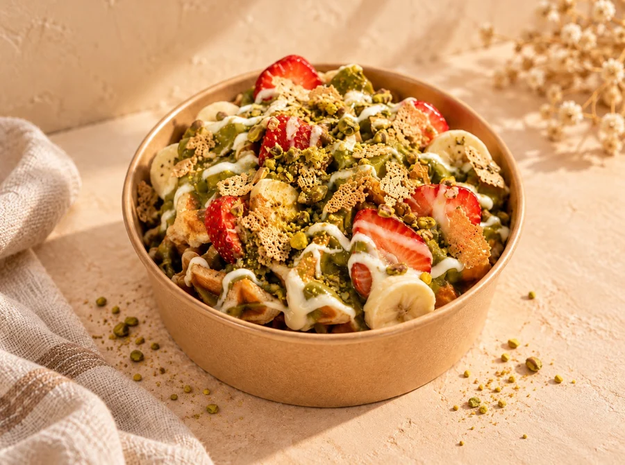 Waffle Fıstık Bahçesi Bowl