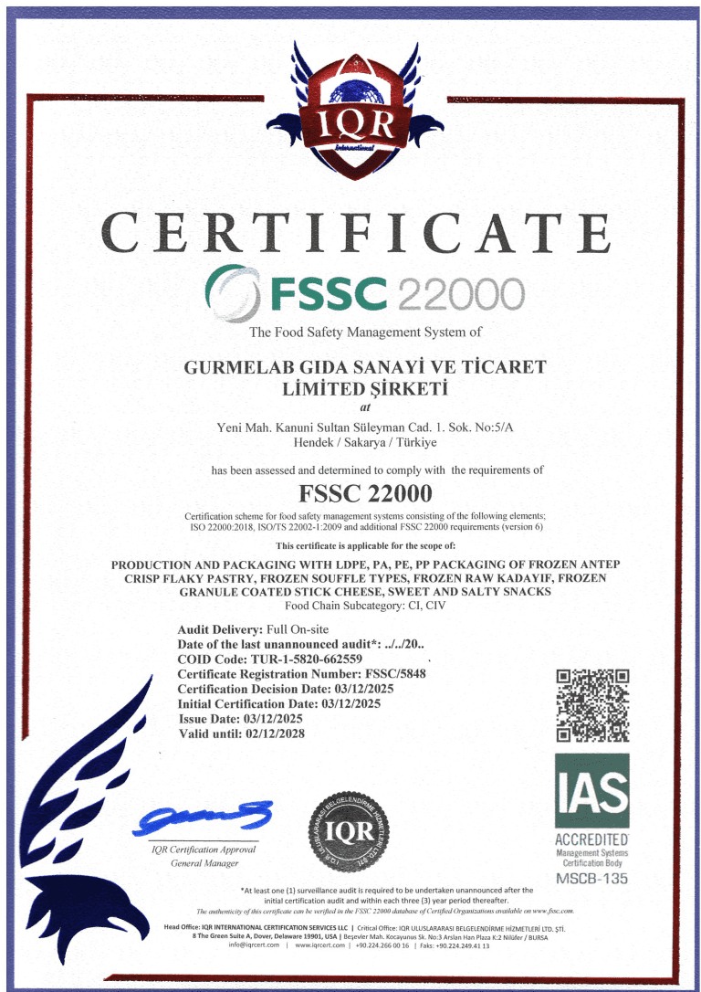 GURMELAB FSSC 22000