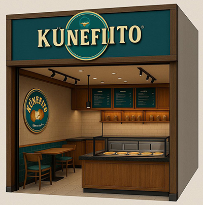 Künefito dükkân konsept tasarımı