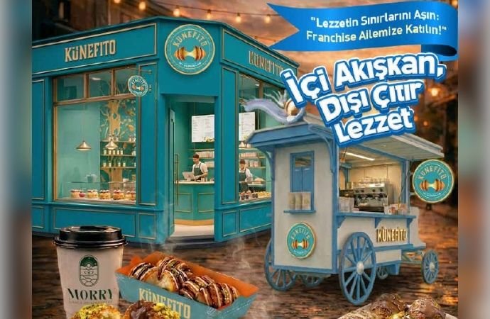 Künefito dükkân ve mobil satış noktası konsepti