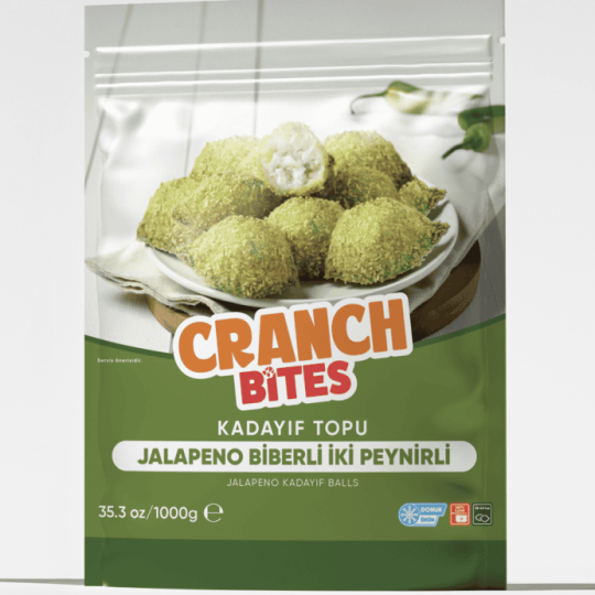 Kadayıf Topu (Jalapeno Biberli Çift Peynirli) ürün ambalajı