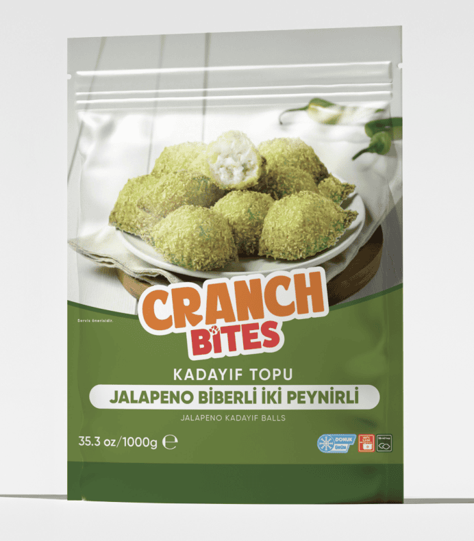Kadayıf Topu (Jalapeno Biberli Çift Peynirli) ürün ambalajı