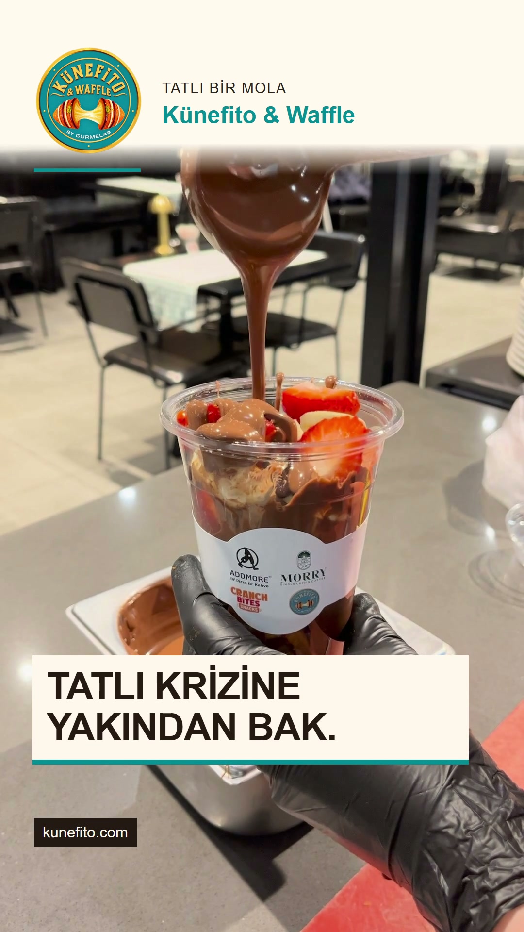 Tatlı krizine yakından bak: Künefito sunumları