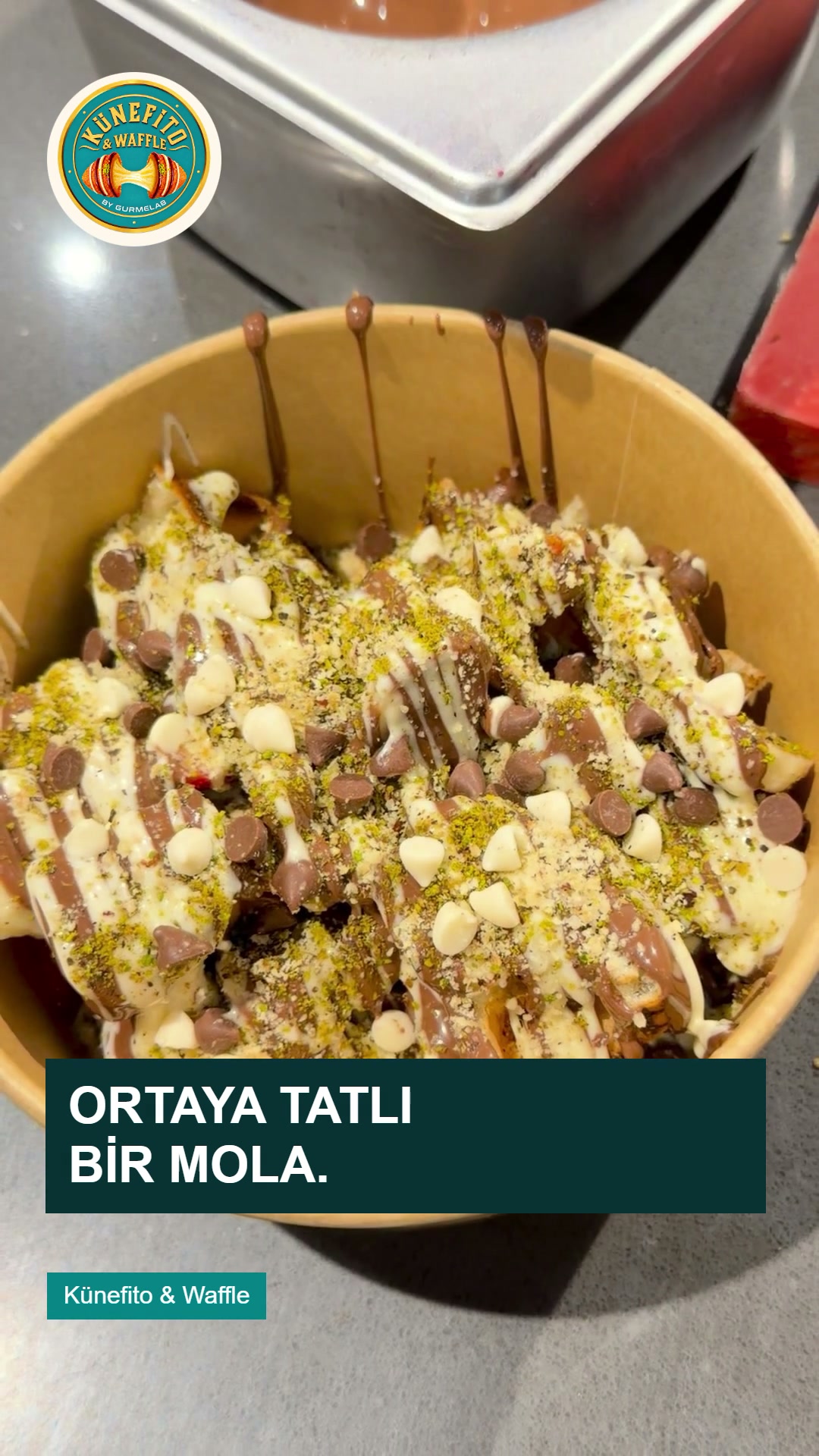 Waffle bowl: hazırlıktan son dokunuşa